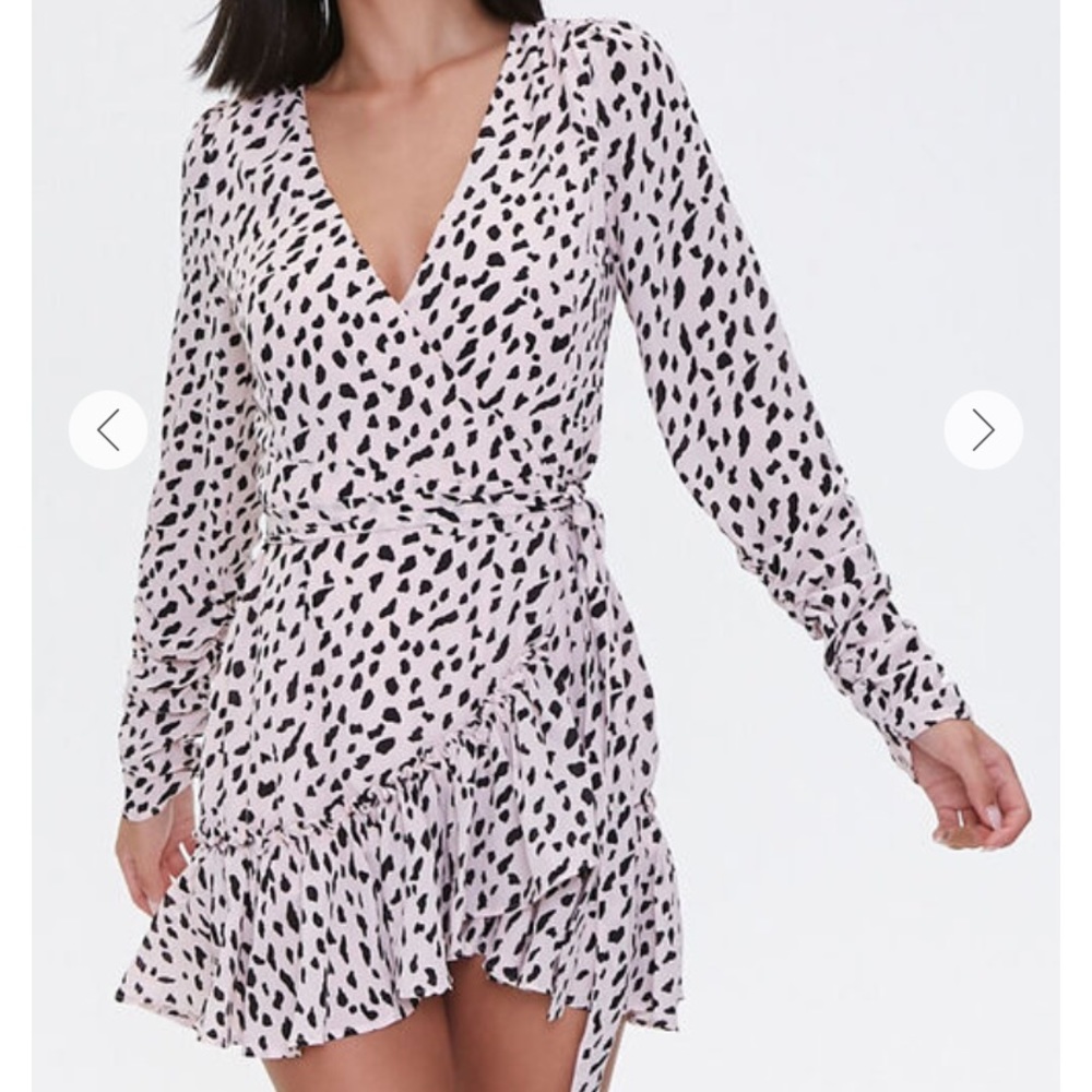 Forever 21 cheetah wrap dress